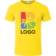 Camiseta personalizada tubular 100% algodón ring spun  Epika 150 amarillo
