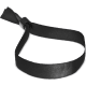 Pulsera de tela personalizada con cierre de seguridad negro