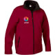 Chaqueta de softshell horizon Valento granate caoba