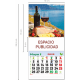 Mini calendario con imán 2025 prefabricado para nevera CN59/vinos y quesos