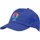 Gorra niño 5 paneles 100% algodón y cierre de velcro azul