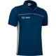 Polo manga corta pique algodón/poliéster Thunder Valento 210 azul marino orion/beige arena