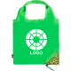 Bolsa eco plegable publicitaria de frutas de poliéster 190T RPET 40x38 cm piña