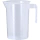 Jarra medidora grande 4l fabricada en resistente PP transparente transparente