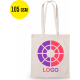 Bolsa feria de algodón 105 gr/m² personalizada