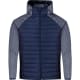Chaqueta personalizada soft shell bicolor con capucha Kimpal azul marino