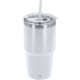 Vaso térmico acero inox reciclado con orificio y pajita integrada (650 ml)