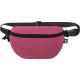Riñonera de poliéster 600D RPET con cinta ajustable rojo