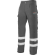 Pantalón multibolsillos con cintas reflectantes Velilla gris