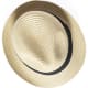Sombrero eco de paja de papel ajustable con estampado en cinta