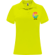 Polo técnico personalizado de mujer Monzha Woman Roly 150 amarillo fluor