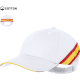 Gorra 6 paneles 100% algodón con bandera de España