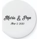 Chapa redonda de boda personalizada Ø 4,4 cm multicolor
