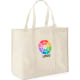 Bolsa non woven personalizada grande y ancha de 80 g/m² beige