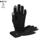 Guantes negros táctil de poliéster RPET cálido y suave Demsey