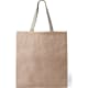 Bolsa de tela eco personalizada de yute y asas verdes 38 x 42 cm natural