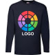 Camiseta personalizada value weight ls Fruit Of The Loom 165 azul marino oscuro