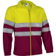 Forro polar reflectante Airport Valento amarillo fluor/granate caoba