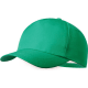 Gorra niño 5 paneles en poliéster RPET  y cierro velcro  verde