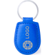 Llavero personalizado de polipiel  azul