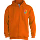 Sudadera con capucha y cremallera  SWZ280 Keya 280 naranja