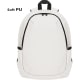 Mochila personalizada blanca de suave PU acolchada para portátil 15'