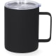 Taza térmica de acero inox de doble pared sin BPA (400 ml) negro