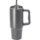 Taza térmica acero inox reciclado con tapa y asa ergonómica (900 ml)  gris