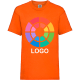 Camiseta manga corta de niño value weight Fruit Of The Loom 165 naranja