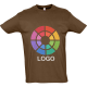 Camiseta manga corta de alta calidad imperial Sols 190 marron tierra