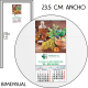 Calendario de pared 2026 bimensual (carátula papel - ancho: 23,5 cm)