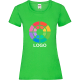 Camiseta manga corta de mujer valueweight t Fruit Of The Loom 165 verde lima