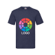Camiseta manga corta value weight Fruit Of The Loom 165 azul marino jaspeado