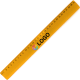 Regla flexible transparente de 30 cm naranja