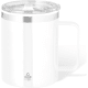 Taza térmica de acero inox reciclado con doble pared de (400ml) blanco
