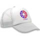 Gorra baseball 5 paneles de rejilla con cierre ajustable blanco