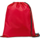 Mochila gymsack personalizada de poliéster 210T rojo