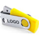 Memoria USB giratoria personalizada 16GB (mín. 10) amarillo