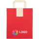 Bolsa plegable personalizada non woven 80 g/m2 35 x 41 x 10 cm rojo