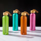 Bidón personalizado de aluminio reciclado y bambú (600 ml)