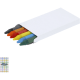Caja de cartón reciclado con 6 ceras colores