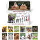 Calendario de mesa 2026 prefabricado con espiral CW304/animales