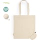 Bolsa eco plegable publicitaria 100% algodón orgánico 120g/m2 38 x 42 cm