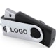 Memoria USB giratoria personalizada 16GB (mín. 10) negro