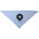 Pañuelo triangular de adulto personalizado de 100x70 cm fiesta Valento azul celeste