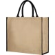 Bolsa yute 300 g/m2 con cierre velcro 40x35x20 cm negro