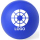 Pelota antiestrés personalizada de colores acabado brillante azul