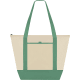 Bolsa nevera non-woven con cierre de cremallera (14 L) verde