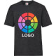 Camiseta manga corta de niño value weight Fruit Of The Loom 165 gris oscuro jaspeado