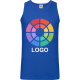 Camiseta de tirantes personalizada de hombre value weight athletic Fruit Of The Loom 165 azul royal